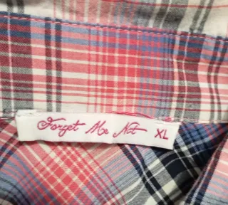 Camicetta donna a quadri taglia XL