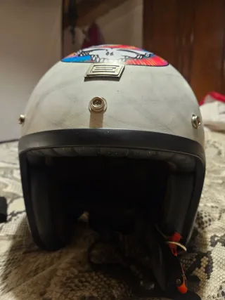 Casco Moto Jet abierto retro con bluetooth