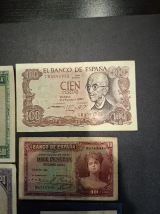Lote Billetes Españoles Antiguos