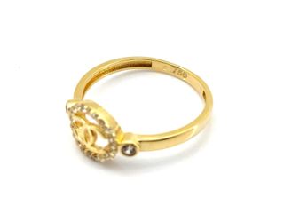 sortija oro 18k con circonita t. 16 (17,84 mm)