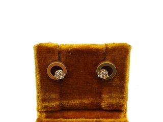 pendientes oro 18k con piedra con circonita