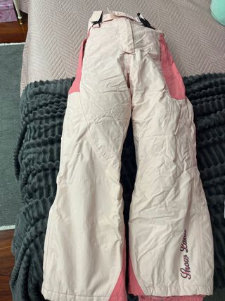 Pantalón nieve rosa talla 10
