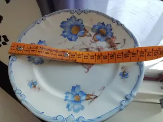 Set 3pz Tazza e Piattini Porcellana Blu