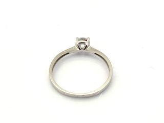 sortija oro 18k con piedra con circonita t. 14 (17,2 mm)