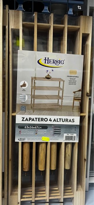 Zapatero HERSIG 4 alturas madera