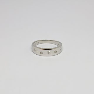 Sortija Oro Blanco 5 Brillantes