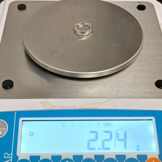 Sortija Oro Blanco 5 Brillantes