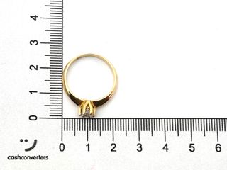 sortija oro 18k con circonita t. 14 (17,2 mm)