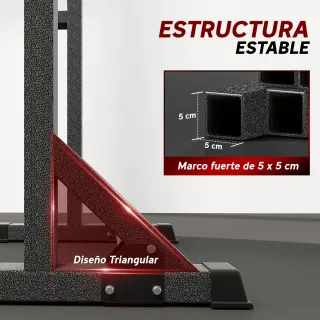 Soporte para Barra de Pesas Ajustable