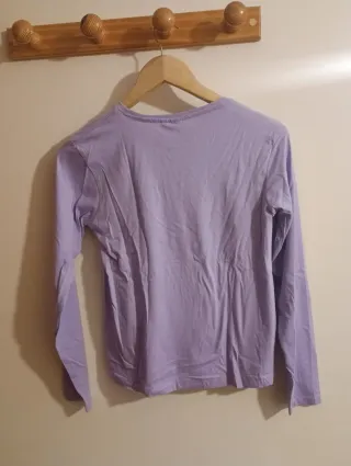 Camiseta manga larga morada mo