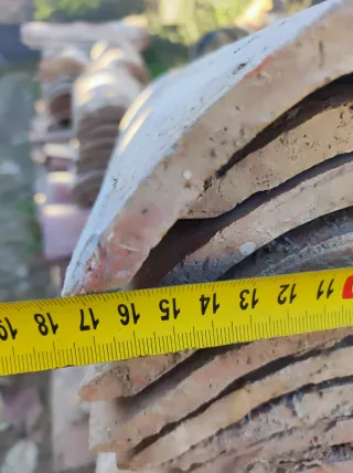 Tejas antiguas de barro