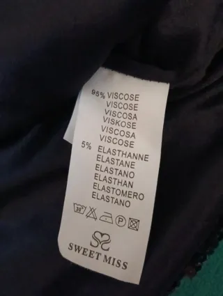 Falda Sweet Miss negra lentejuelas