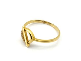 sortija oro 18k con piedra con circonita t. 16 (17,84 mm)