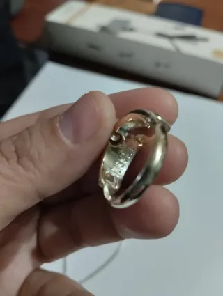 Conjunto collar y anillo perlas