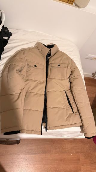 Chaqueta Invierno Jack Jones Beige Talla M