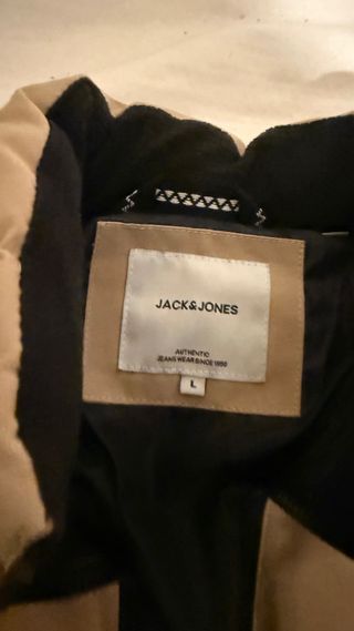 Chaqueta Invierno Jack Jones Beige Talla M