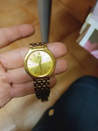 Orologio Seiko Quartz Vintage Oro Uomo