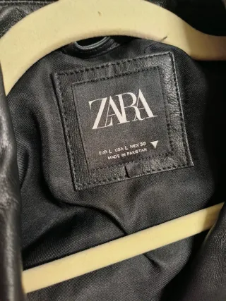 Cazadora Zara Mujer Negra