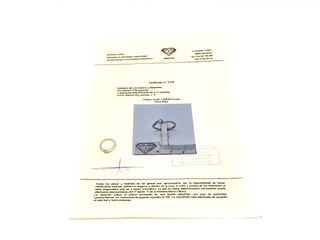 sortija oro 18k con piedra con diamante