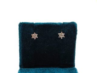 pendientes oro 18k con piedra con diamante