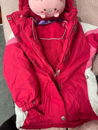Chaqueta de esquí rosa talla 10