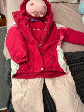 Chaqueta de esquí rosa talla 10