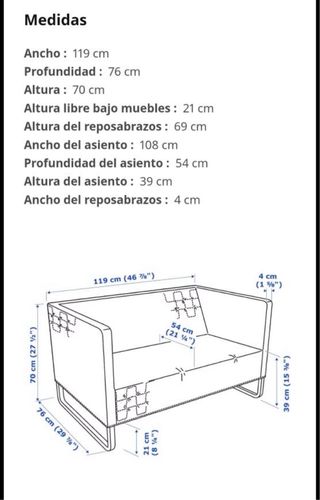 Sofá 2 plazas IKEA KNOPPARP