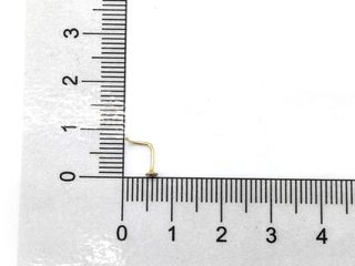 alfiler oro 18k con piedra con circonita