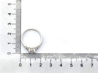 sortija oro 18k con piedra con circonita t. 18 (18,47 mm)