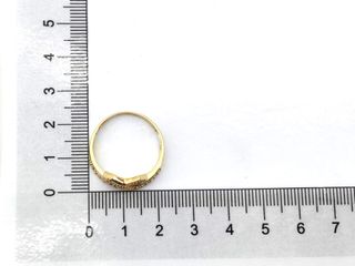 sortija oro 18k con piedra con circonita t. 22 (19,74 mm)