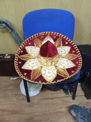 Sombrero Mariachi Bordado a Mano Hilo Lurex