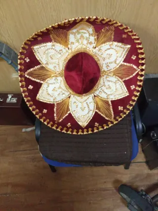 Sombrero Mariachi Bordado a Mano Hilo Lurex