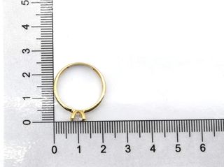 sortija oro 18k con piedra con circonita t. 19 (18,79 mm)