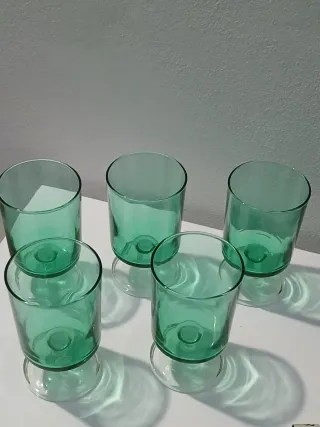 Set 5 Bicchieri Vintage Verdi