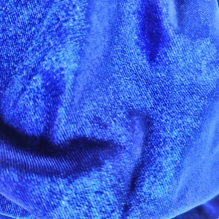 Vestido azul eléctrico fruncido glamour