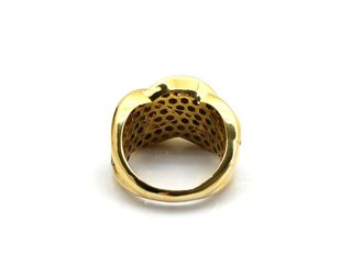 sortija oro 18k con piedra con circonita