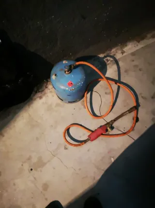 Soplete de gas con manguera