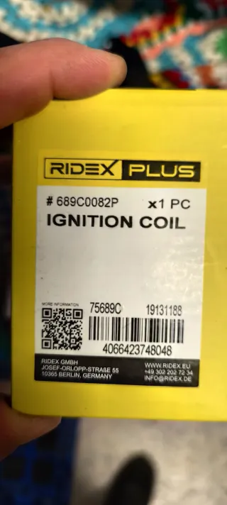 3 Bobinas de encendido Ridex Plus 689C0082P