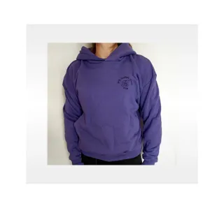 Felpa viola oversize con logo