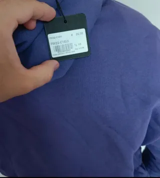 Felpa viola oversize con logo