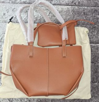 Bolso Polène Cyme Mini Texturizado Camel