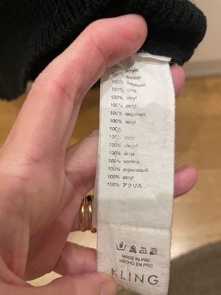 Vestido punto Kling Talla S Rosa y Negro