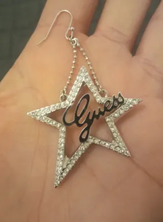 Orecchino Guess Stella Glitter Argento