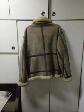 Cazadora de ante y borrego