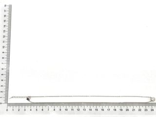 gargantilla plata 925mm con piedra con circonita 22cm