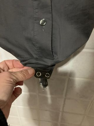 Camicia body nera elegante con rouches Lumina