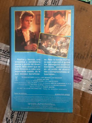 VHS Nadine Jeff Bridges Kim Basinger