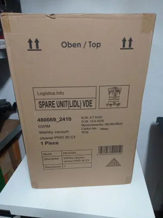 Aspirador Parkside PWD 30 C1 Húmedo/Seco