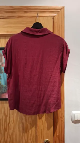 Camisa granate de manga