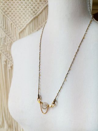 Collana Quarzo Rosa, Labradorite, Pietra di Luna